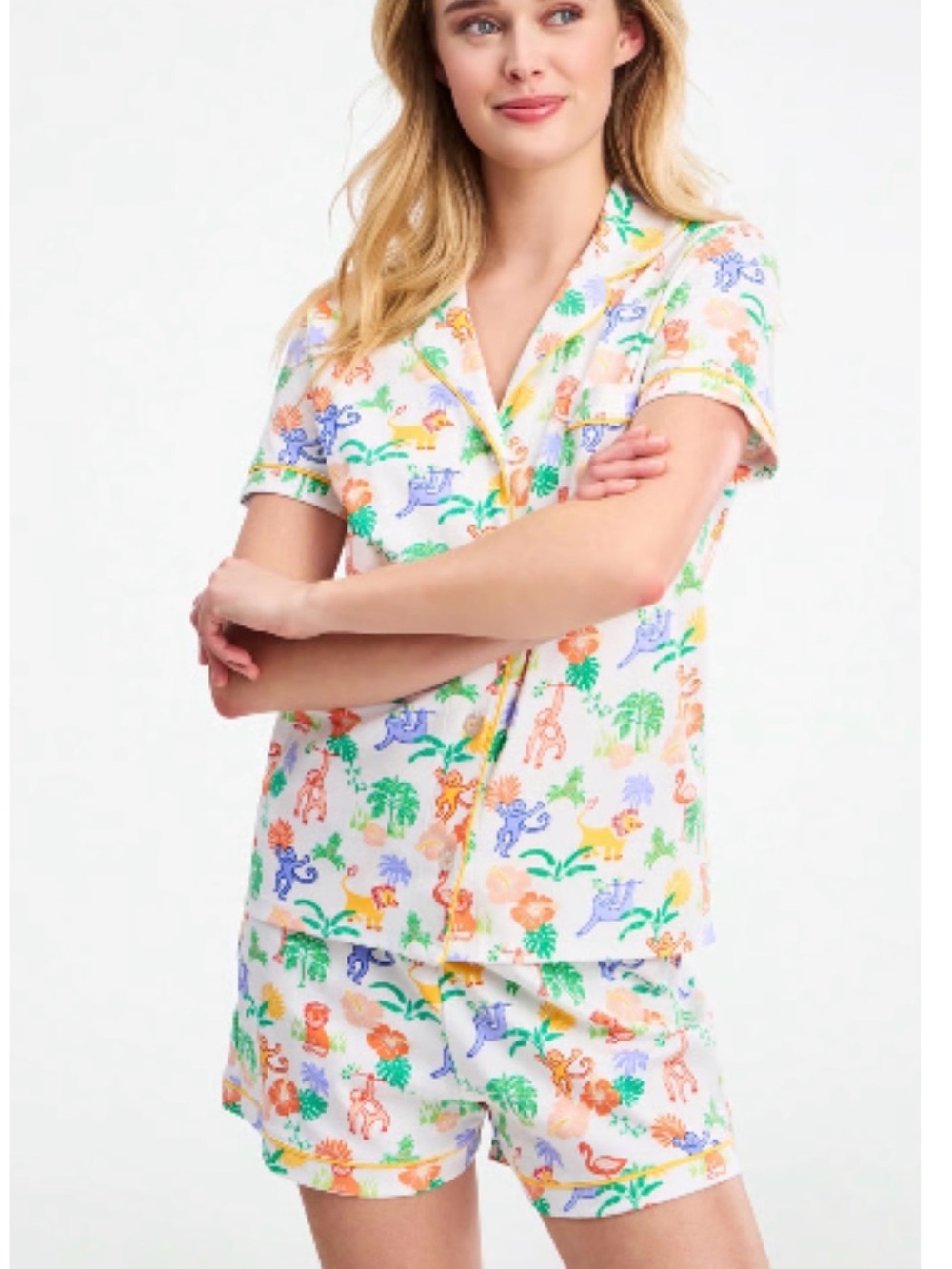 Roller Rabbit Jungle Party Polo Pajamas